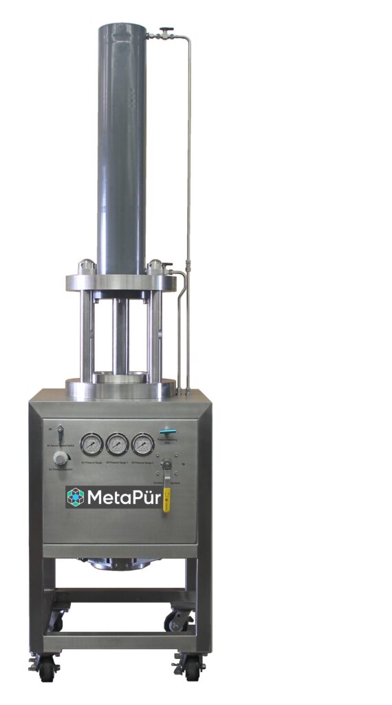 MetaPür Inc. DAC Column 20cm @288px, for high-pressure liquid chromatography.